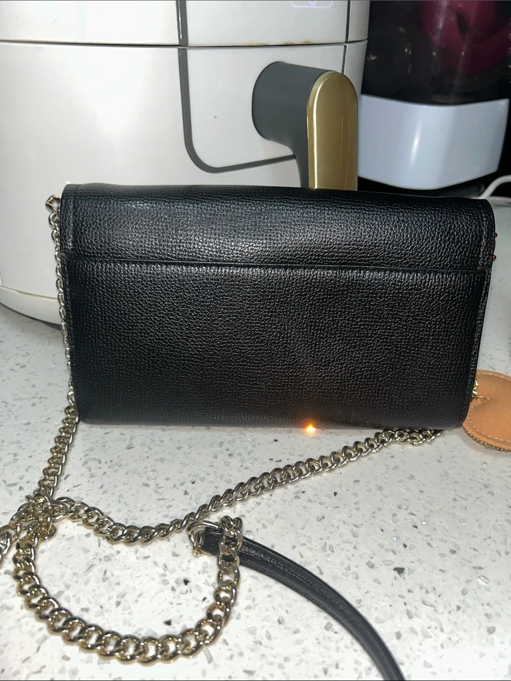EUC Kate Spade Black Crossbody Wallet on Chain